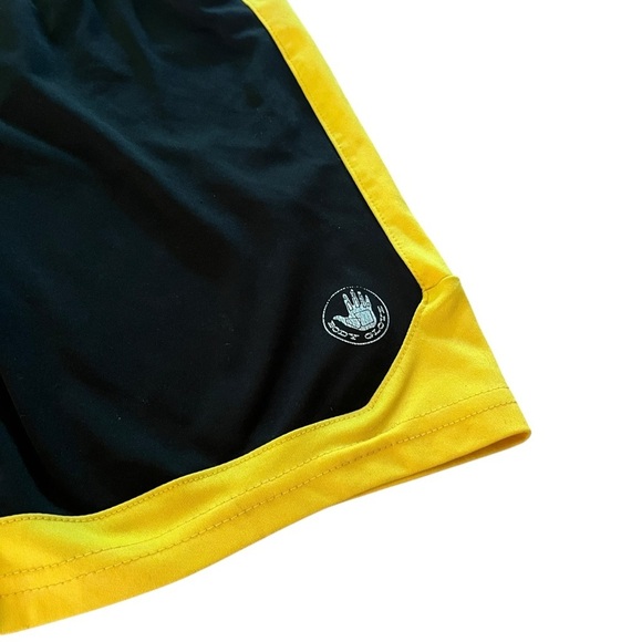 🌼 5/$25 Body Glove Boys Black Yellow Athletic Shorts Size 10/12 Basketball - Picture 2 of 9